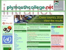 Tablet Screenshot of plymouthcollege.net